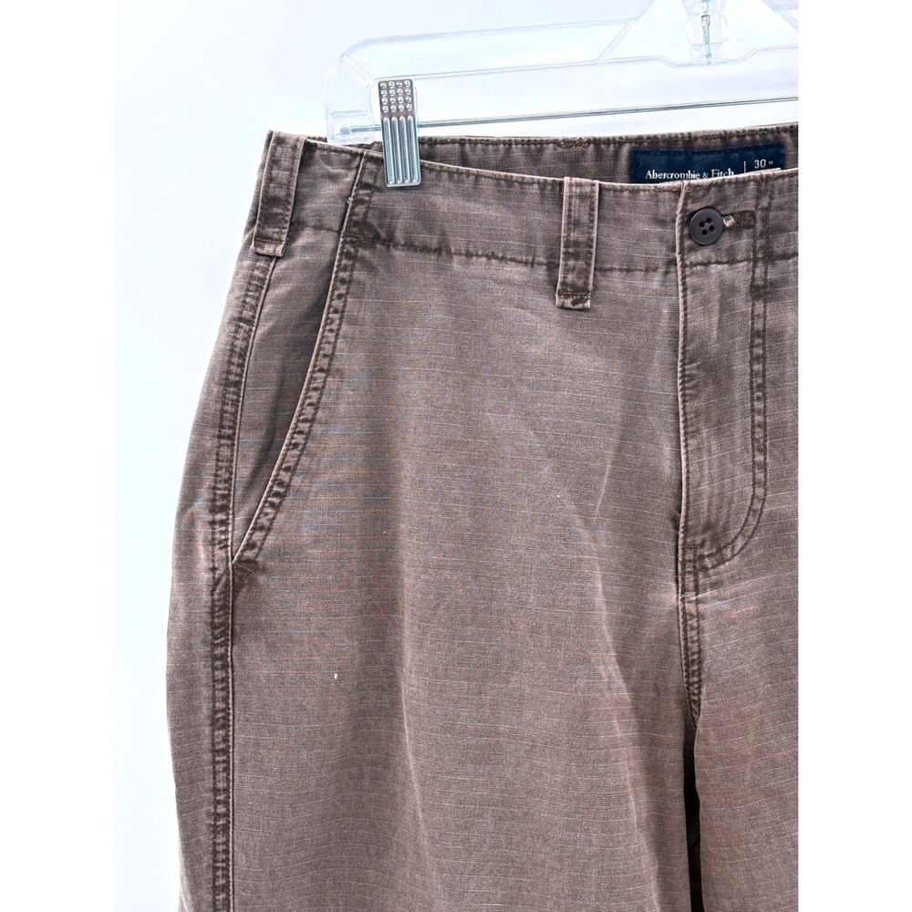Abercrombie & Fitch Pants Ripstop Loose Men 30x28 Brown Hike Work Heavyweight - Picture 6 of 10